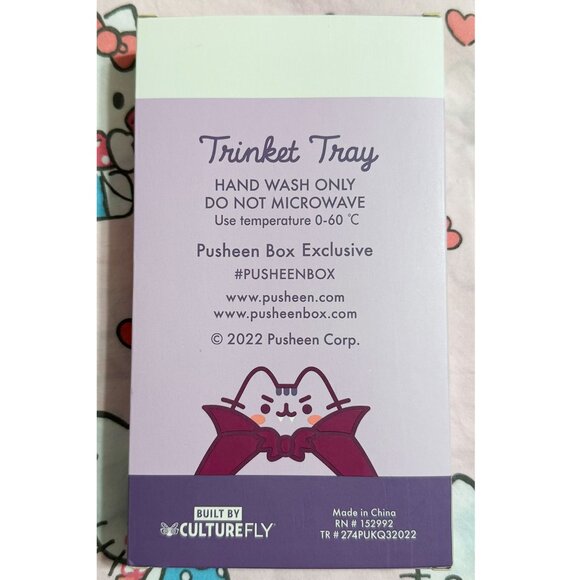 Pusheen Box Halloween Kawaii Cute Purple Bat Small Trinket Tray - Picture 3 of 3